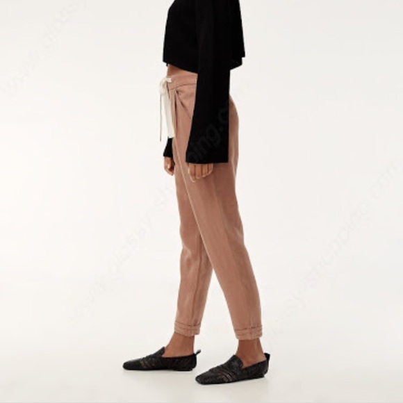 Aritzia Allant linen pants Wilfred pants in Nutmeg - Picture 5 of 16